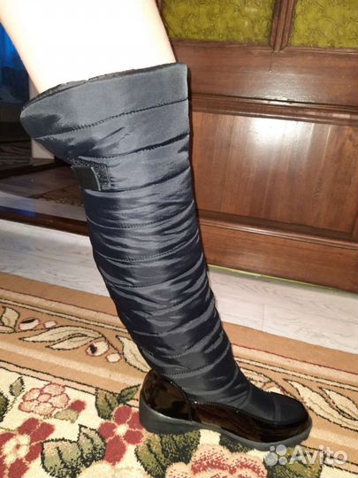 Зимние сапоги ботфорты