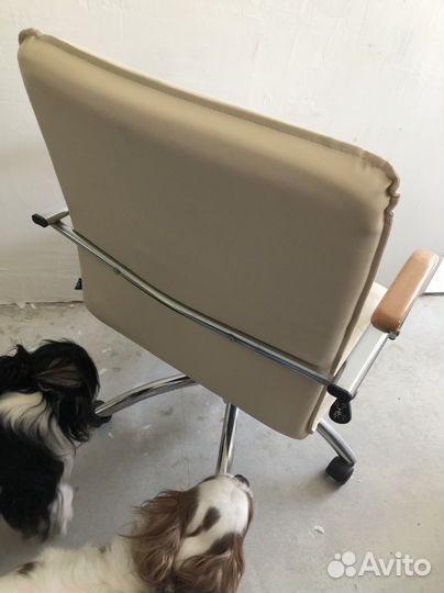 Компьютерное кресло натуральная кожа