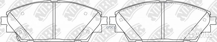 Колодки тормозные mazda 3 12- передн