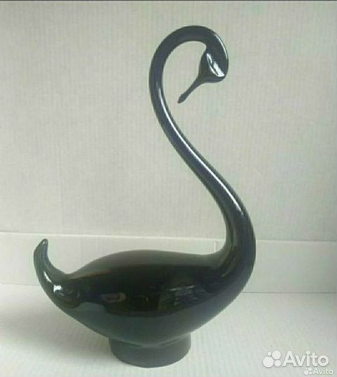 Стеклянные фигурки лебедь цветы ёжик