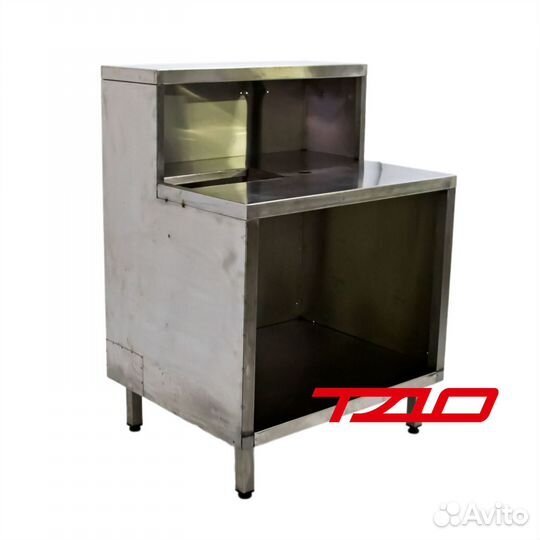 Стол-тумба из нержавеющей стали 850х700х865(1200)