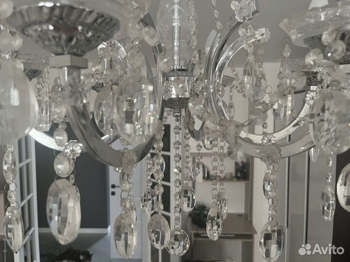 Люстра потолочная хрустальная