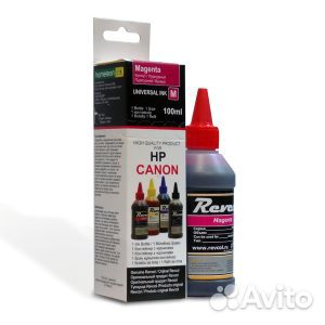 Чернила Revcol для hp canon в картоне Magenta Dye