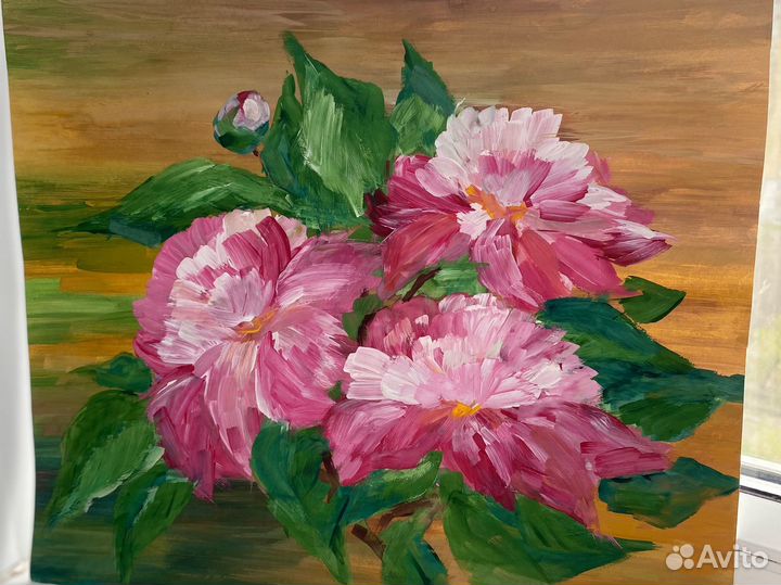 Картина гуашью