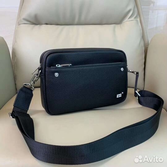 Клатч мужской натуральная кожа Montblsnc