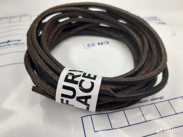 Коричневые кожаные шнурки, SuperWax, 160 см