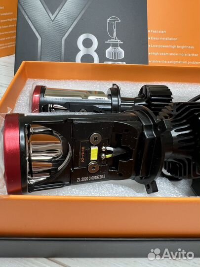 H4/H7 led мини линзы Y8/Y10