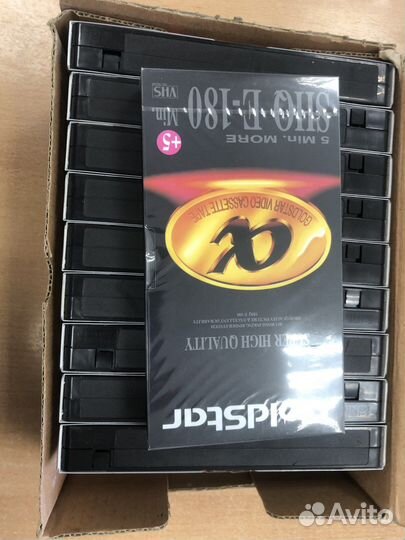 Видеокассеты Голд стар Новые. Коробка