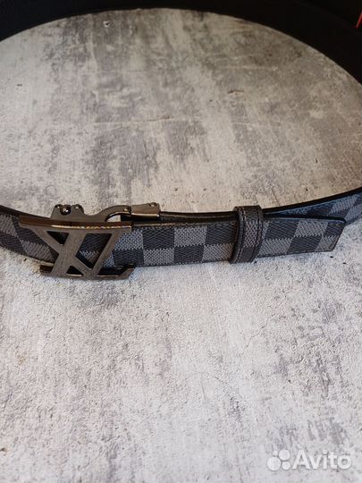 Louis vuitton ремень серый