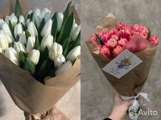 Букеты из тюльпанов/роз
