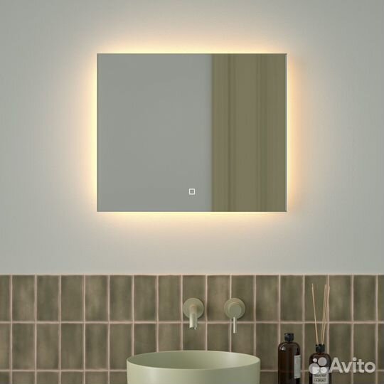 Зеркало фацет LED 60x50 glow defesto DF2513SH