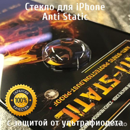 Защитное стекло для iPhone Anti Static