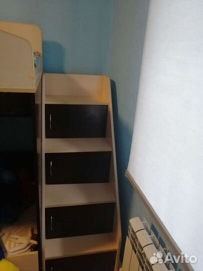 Двухярусная кровать с матрасом