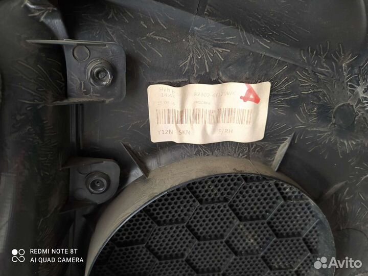 Kia Rio обшивка двери передняя правая