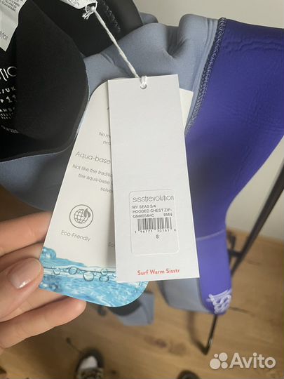 Гидрокостюм 5/4 с капюшоном sistr женский 8