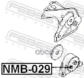 Сайлентблок задней подушки двигателя febest NMB