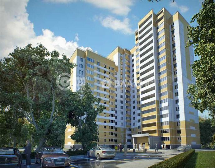 2-к. квартира, 71,4 м², 7/16 эт.