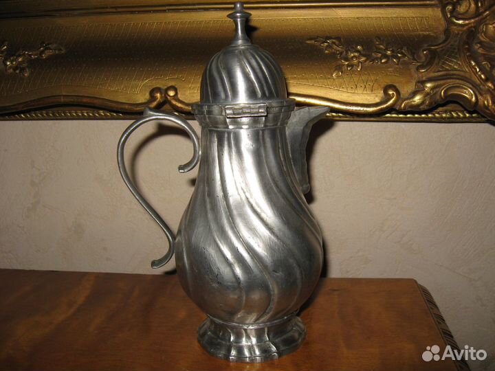 Антиквариат кувшин олово 19 века клеймо