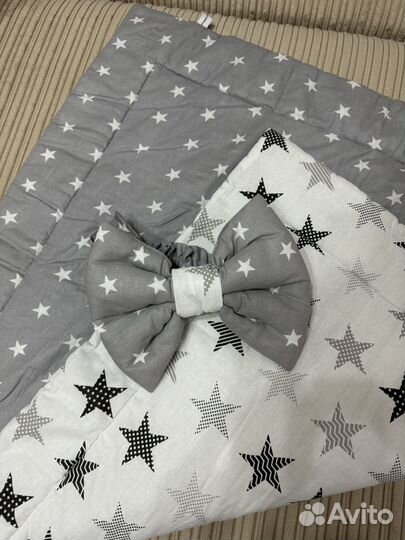 Конверт одеяло на выписку с бантом