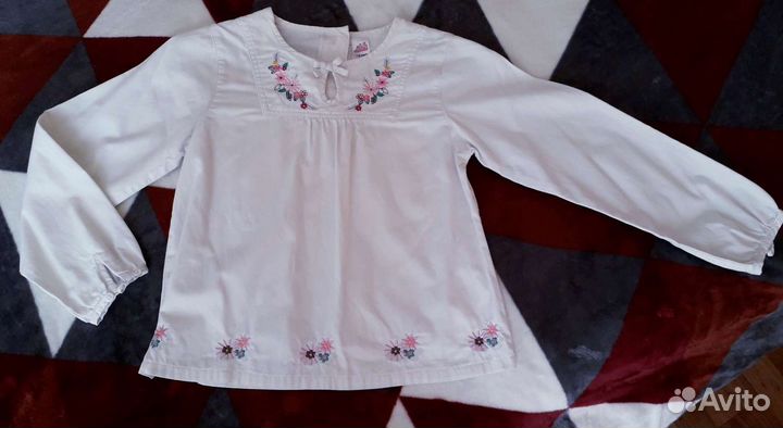 Блузка для девочки (лён)