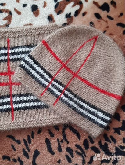 Комплект шапочка и снуд из пуха норки