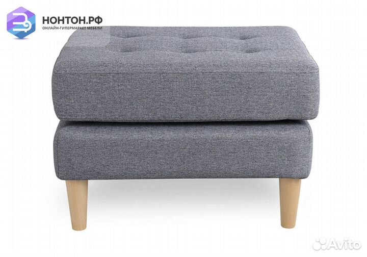 Пуф Гарнет серый