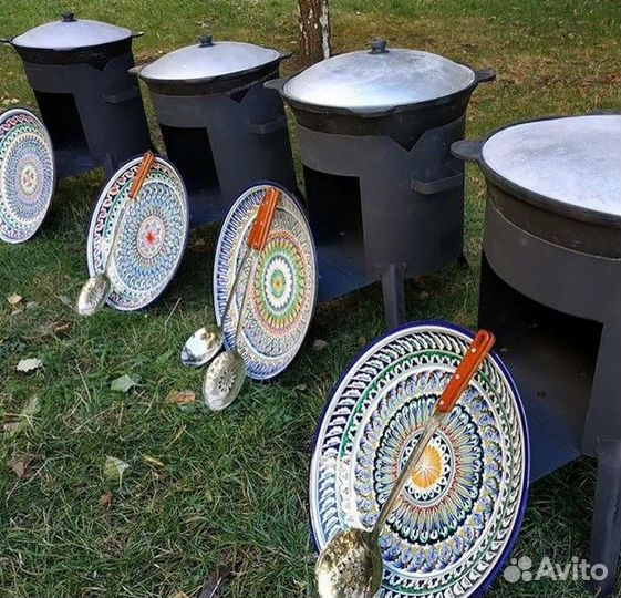 Казан чугунный + Печь для узбекского казана
