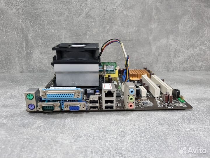 Комплект AM2 M2N68-AM plus 2 ядра 2 гига + 2Gb