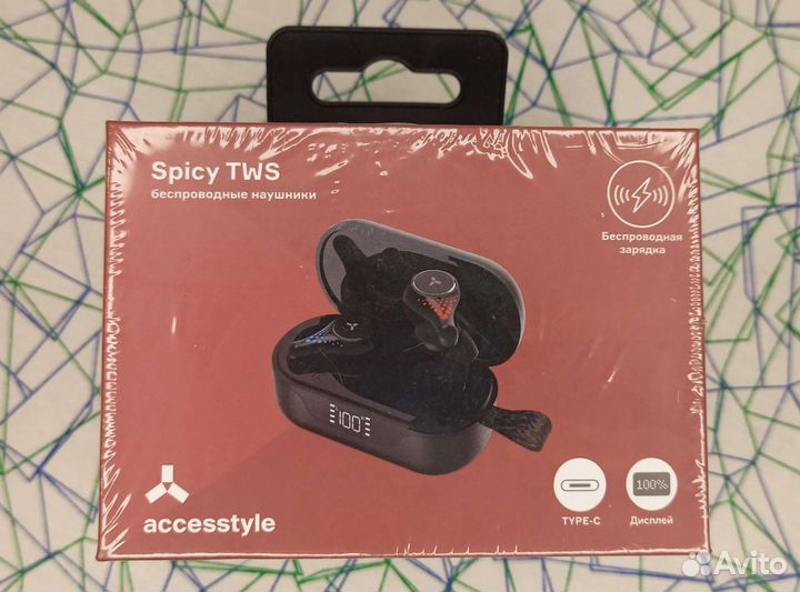 Беспроводные наушники Spicy TWS black