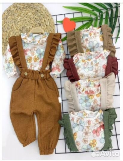 Блуза и полукомбинезон детский