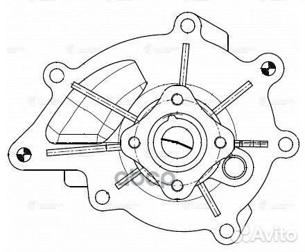 Насос водяной для а/м SsangYong NewActyon/Koran