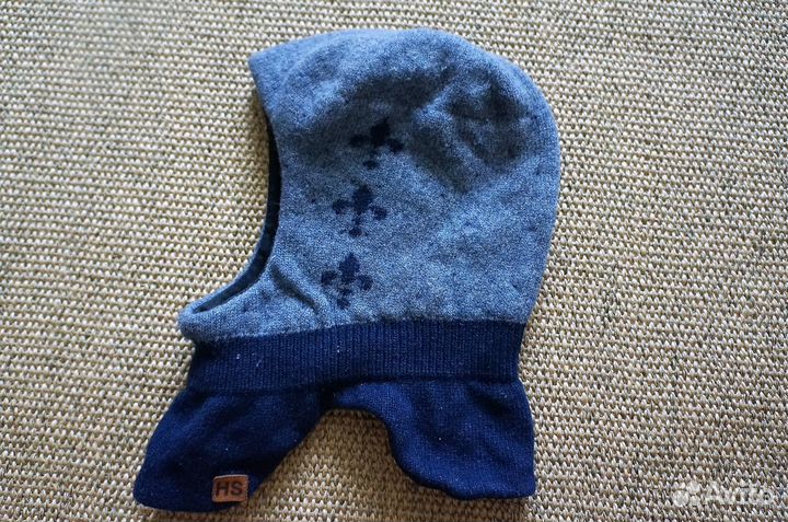 Детская зимняя шапка шлем
