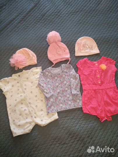 Большой пакет одежды р.62-68