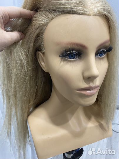 Манекен с натуральными волосами