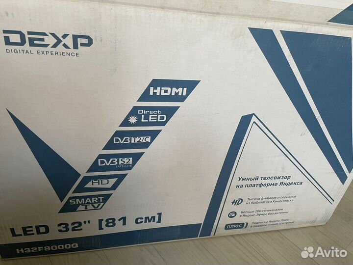 Телевизор (81 см) LED dexp H32F8000Q черный