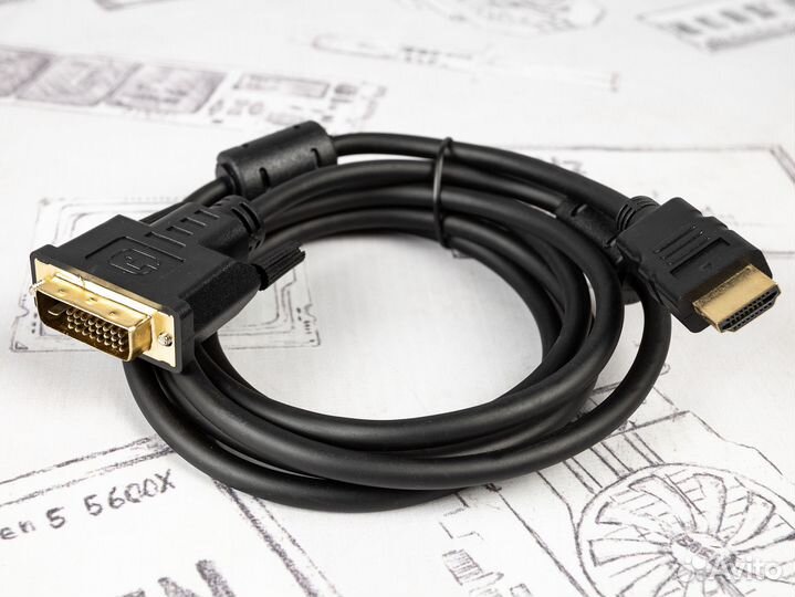 Кабель Exegate hdmi - DVI (dual link) 1.8 метра