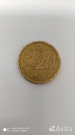 Монета 20 евро цент 2008 Кипр