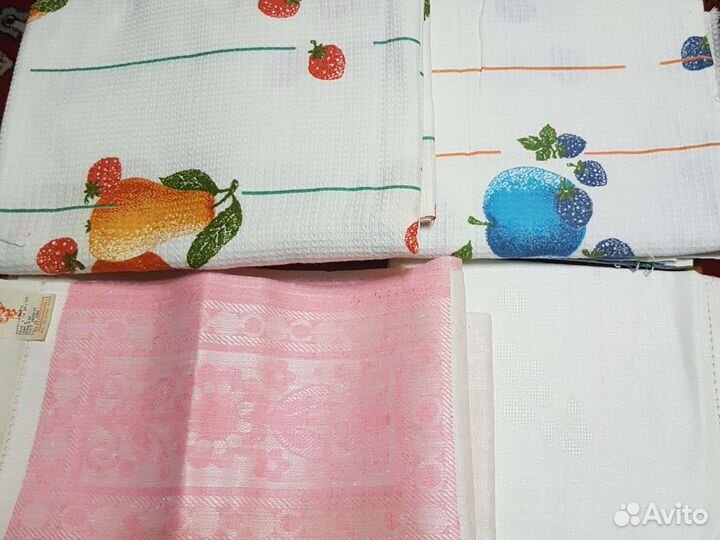 Отрез ткани СССР, полотенце, платки, канва