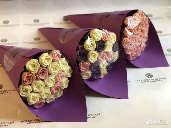 Букет шоколадных мини роз