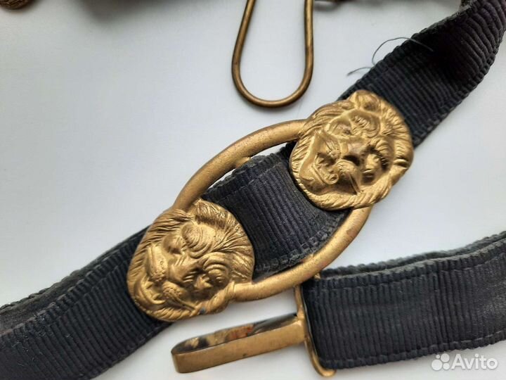 Офицерский ремень с подвесами для кортика вмф СССР