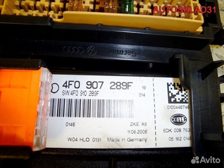 Блок комфорта Audi A6 C6 4F 4F0907289F