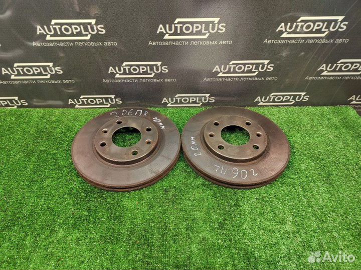 Тормозной диск передний Peugeot 206 хэтчбек 1.4