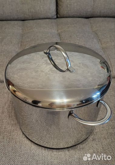 Кастрюля Гурман-всмпо 7л с мантоваркой