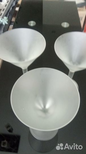 Фужеры-креманки матовое стекло