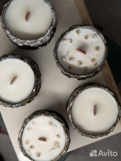 Ароматические соевые свечи в керамике