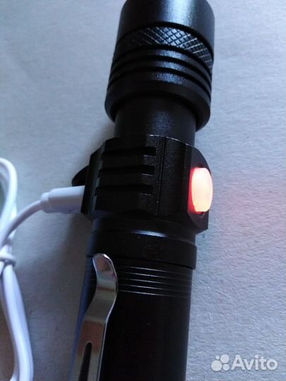 Фонарик алюминиевый 4 режима с зумом