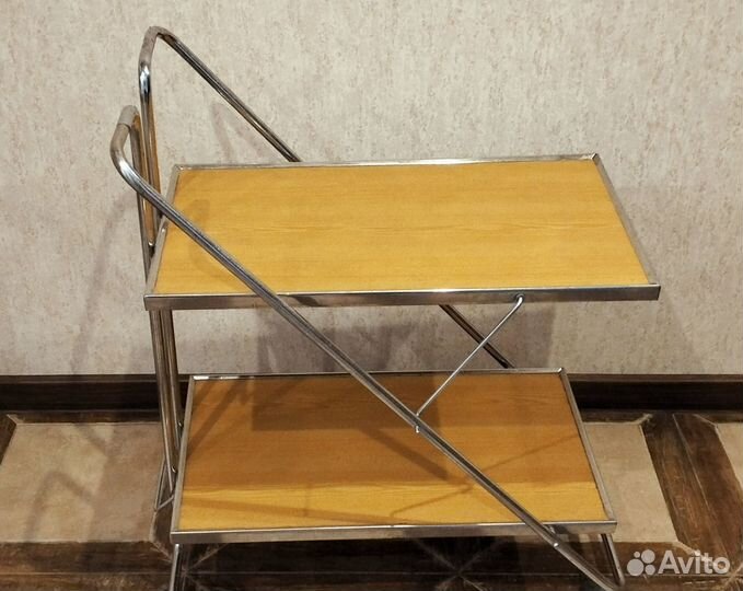 Сервировочный столик на колесиках складной