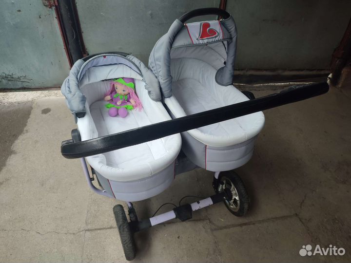 Детская коляски для двойни 2 в 1