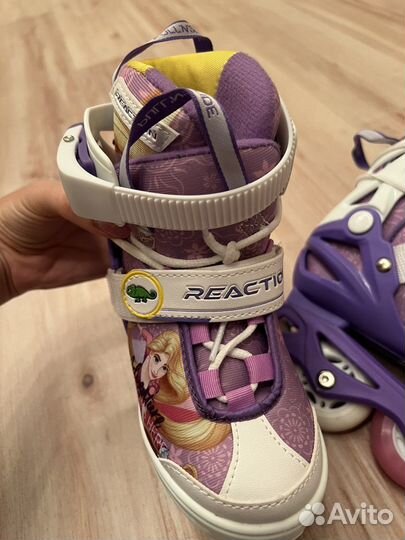 Детские ролики и полный комплект защиты