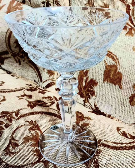 Ваза для фруктов хрустальная